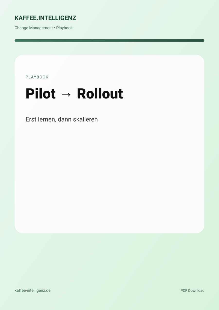 Titelbild: Pilot → Rollout