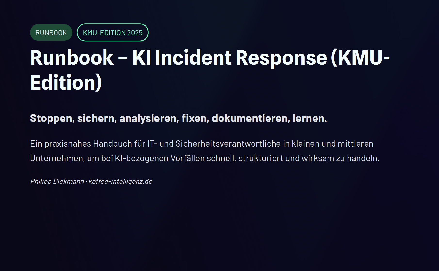 Runbook: KI Incident Response