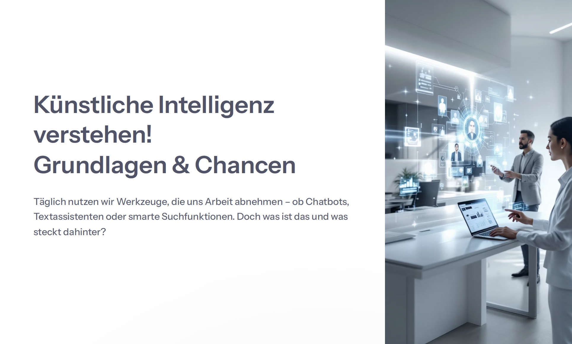 Künstliche Intelligenz verstehen! – Grundlagen & Chancen